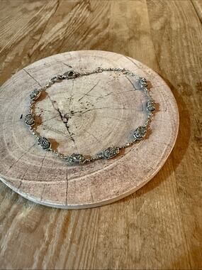 Kendra Scott Silver Druzy Link Bracelet